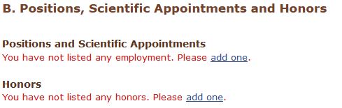 Positions, Scientific Appointments and Honors